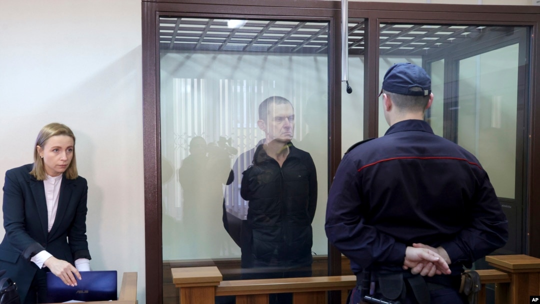 Анджей Почобут во время судебного заседания. Гродно, Беларусь. 16 января 2023 г. (архивное фото) 
