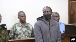 FILE: Murder suspect Jacktone Odhiambo at the Eldoret High Count Kenya Tuesday Jan. 31 2023. He is the prime suspect of the killing of LGBTQ activist Edwin Kiprotich Kiptoo Chiloba whose body was found murdered in Uasin Gishu County recently. 