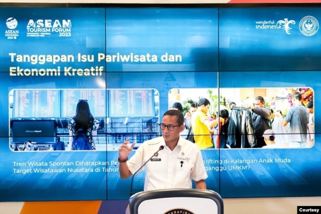 Menteri Pariwisata dan Ekonomi Kreatif (Menparekraf) Sandiaga Uno. (Courtesy : Kemenparekraf)