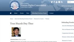 Uỷ ban Nhân quyền Hạ viện Hoa Kỳ kêu gọi phóng thích ông Trần Huỳnh Duy Thức | VOA
