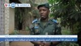 VOA60 Africa - Bomb Kills 10 at DR Congo Church, Islamists Suspected