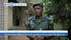 VOA60 Africa - Bomb Kills 10 at DR Congo Church, Islamists Suspected