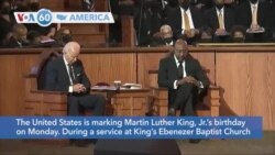 VOA60 America - U.S. marks Martin Luther King Jr. Day