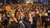 FILE - People protest for an independent news service against the pro-government media coverage of the state television network, in front of its headquarters in Budapest, Hungary, on Nov. 4, 2022. 