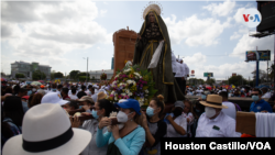 ARCHIVO - La llamada procesión de los varones, o del Santísimo, en Nicaragua, fue prohibida el pasado 1 de enero. [Houston Castillo, VOA]