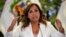 FILE - Peru's President Dina Boluarte gives a press conference with foreign media at the government palace in Lima, Jan. 24, 2023.