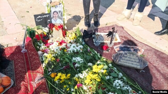 مزار محمد حسینی، معترض اعدامشده