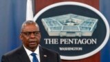 FILE - Secretary of Defense Lloyd Austin speaks during a news conference with South Korea's Minister of National Defense Lee Jong-sup at the Pentagon, Nov. 3, 2022, in Washington. 