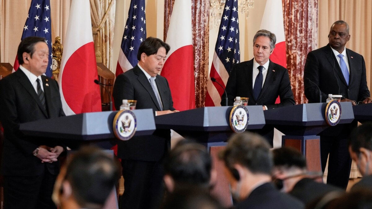 反映美国政府政策立场的社论: 美国日本加强联盟
