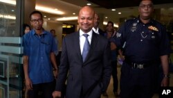 Arul Kanda Kandasamy, former head of defunctn state investment fund 1MDB, leaves Kuala Lumpur High Court in Kuala Lumpur, Malaysia, Dec. 12, 2018.