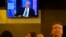 Former Australian Prime Minister Paul Keating appears virtually from Sydney, to address the National Press Club in Canberra, Australia, Nov. 10, 2021.