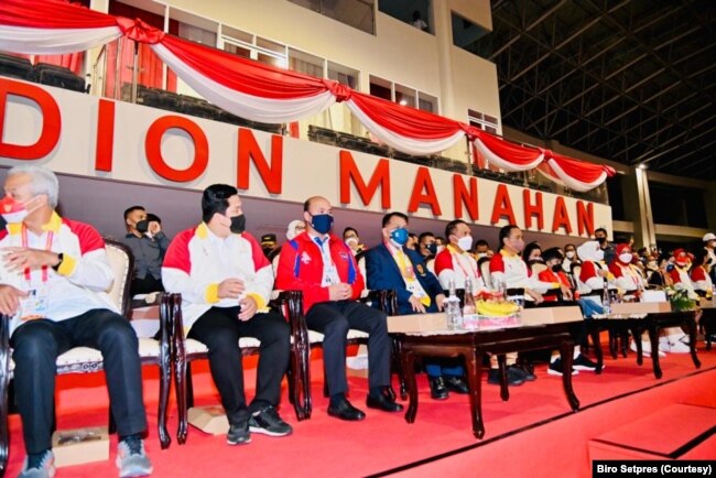 Presiden Joko Widodo pada Sabtu (6/8) secara resmi menutup secara penyelenggaraan ASEAN Para Games 2022. (Foto: Courtesy/Setpres)