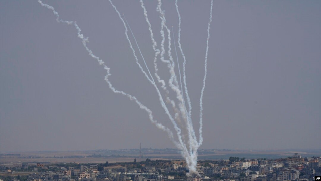 Rocket phóng đi từ Dải Gaza hôm 6/8 /2022. [Ảnh minh họa]