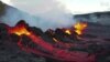 Smoke and Lava Spew From Icelandic Volcano 