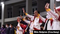 Presiden Joko Widodo pada Sabtu (6/8) secara resmi menutup secara penyelenggaraan ASEAN Para Games 2022. (Foto: Courtesy/Setpres)