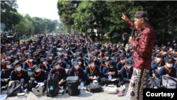 Gubernur Jawa Tengah, Ganjar Pranowo, saat berada di kampus UGM. (Foto: Courtesy)