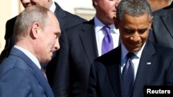 Владимир Путин и Барак Обама. Санкт-Петербург. Россия. 6 сентября 2013 г.