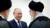 Iran's Supreme Leader Ayatollah Ali Khamenei meets with Russian President Vladimir Putin in Tehran on July 19, 2022. (Khamenei.ir)