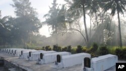 Mass graves at My Lai, Vietnam. February, 2013