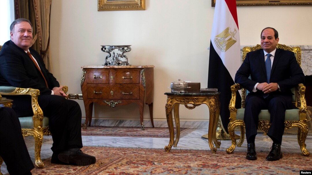 Pompeo Misr prezidenti bilan muloqotda