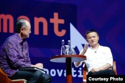 Jack Ma mengaku sudah terlalu tua untuk berbisnis dan memilih mengajar anak muda berwirausaha. (Foto courtesy: Bank Dunia)