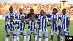 L'équipe de la Sierra Leone lors d'un match contre la Cote d'Ivoire au stade de la Paix à Bouaké, Cote d'Ivoire, le 3 septembre 2016.