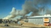 This photo provided by the New York Air National Guard shows smoke from the fires in the Pine Barrens off Sunrise Highway in New York's Long Island, March 8, 2025.