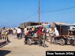 Displaced families say they fear the loss of UNRWA education, which has contributed to Palestinians' high literacy rate over generations, in Khan Younis, Gaza, Nov. 13, 2024.