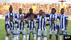 L'équipe de la Sierra Leone lors d'un match contre la Cote d'Ivoire au stade de la Paix à Bouaké, Cote d'Ivoire, le 3 septembre 2016.