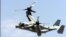 AQShning "V-22 Osprey" samolyoti. Apparat universal bo’lib, havoga vertolyot kabi vertikal holatda ko’tarila oladi