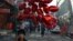 A child carries balloons to sell on Valentine's Day in Kabul on February 14, 2021. 