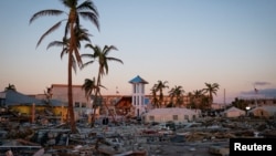 FILE — Hurricane Ian caused widespread destruction in Fort Myers Beach, Florida, Oct. 4, 2022. The storm also dumped rain and toppled trees across a wide swath of the state, flooding many inland areas.