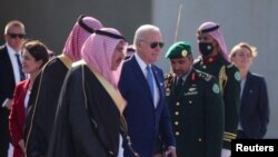 美国总统拜登2022年7月访问沙特阿拉伯。（路透社资料图）