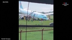 Ֆիլիպիններում ինքնաթիռը վնասվել է թռիչքուղու վրա, Korean Air ավիաընկերություն_1.mp4