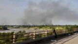 FILE: Smoke billows in al-Roseires in Sudan's southern Blue Nile state on September 2, 2022 amid renewed ethnic clashes despite a ceasefire agreement between rival groups following deadly violence weeks ago. 