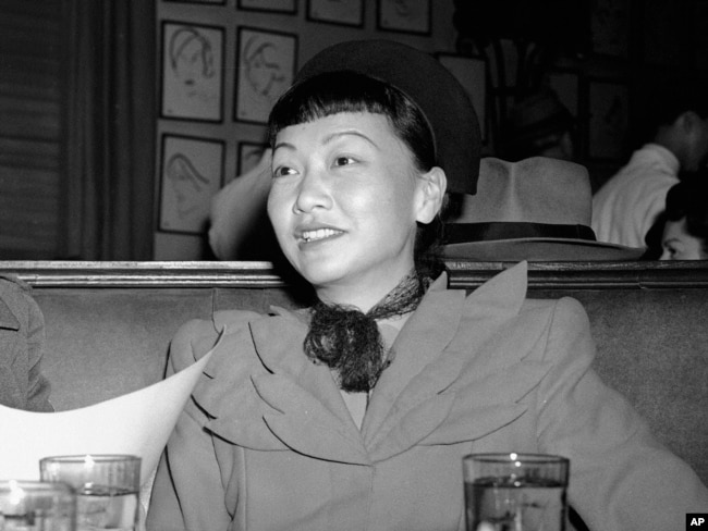 Chinese American actor Anna May Wong appears at a luncheon at the Brown Derby restaurant in Los Angeles on Oct. 29, 1942. (AP Photo, File)