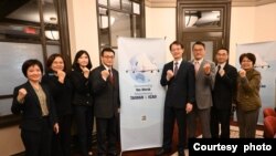台湾ICAO行动团2022年9月27日在加拿大蒙特利尔推动台湾参与国际民航组织。(台湾民航局提供)