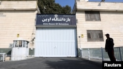 FILE - The entrance of Evin prison is seen in Tehran, Iran, Oct. 17, 2022. (Majid Asgaripour/WANA via Reuters)