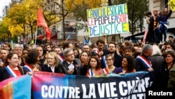 Protesti protiv poskupljenja u Parizu, 16. oktobar.