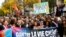 Jean-Luc Melenchon, leader of French far-left opposition party La France Insoumise (France Unbowed), and leader of the New Ecologic and Social People's Union, takes part in a protest in Paris, Oct. 16, 2022.