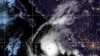 This handout satellite provided by the National Oceanic and Atmospheric Administration (NOAA), Oct. 2, 2022 shows Hurricane Orlene hurtling towards Mexico. (Photo by handout / NOAA / AFP) 