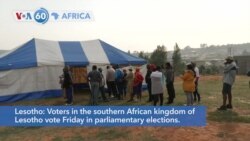 VOA60 Africa - Lesotho votes in parliamentary elections