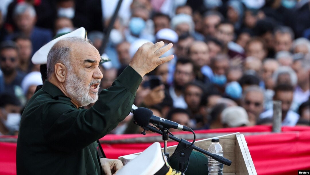 ایران کی پاسداران انقلاب کے کمانڈر حسین سلامی (رائٹرز۔ فائل)