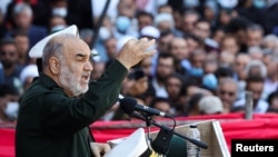 ایران کی پاسداران انقلاب کے کمانڈر حسین سلامی (رائٹرز۔ فائل)