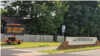 A sign reads "Now Hiring Troopers," outside a Virginia State Police station in Fairfax County. (Laurel Bowman/VOA)