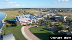 A view of Babcock Ranch, Fla.'s town center which includes a general store, fitness center, doctors’ offices, and childcare center. (Photo courtesy of Babcock Ranch)