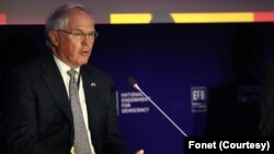 Ambasador SAD Kristofer Hil na forumu "Dobro upravljanje i antikorupcijske politike u vremenu geopolitičke neizvesnosti", 26. septembar 2022
