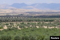 Lahan pertanian Perusahaan Hamemi di Kasserine, Tunisia, 6 Oktober 2022. (REUTERS/Jihed Abidellaoui)