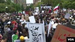 تجمع ایرانیان در نیویورک برای حمایت از معترضان در ایران (۹ مهر ۱۴۰۱)