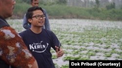 Petani milenial Sandi Octa Susila. (Foto: Dok Pribadi)